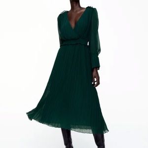 Zara Pleated MIDI Dress